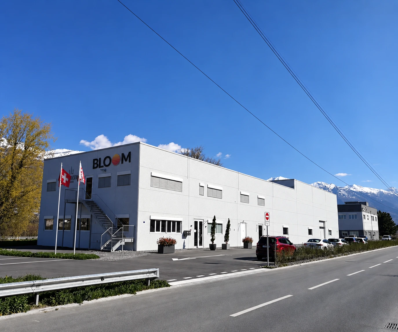 Le centre opérationnel Bloom à Sierre, bâtiment construit en 2019